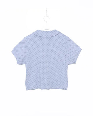 Front Gathered Dot T-Shirt