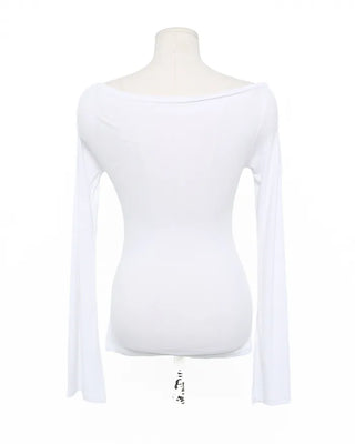 Boat neck slick point T-shirt