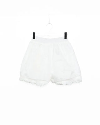 Elastic waist pumpkin mini skirt