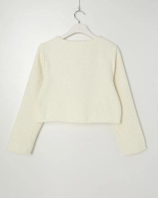 Flap pocket tweed jacket