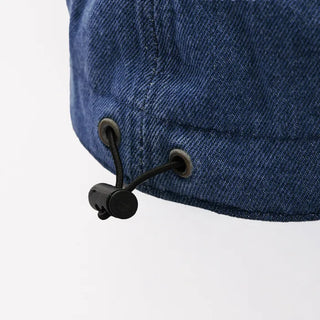 Ribbon Stitch Denim Cap