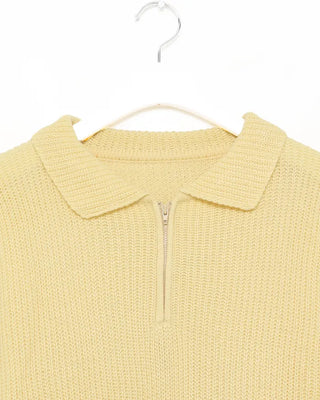 Loose-fit half-zip knit
