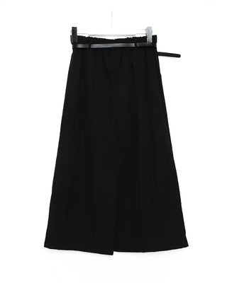 (Belt set) Nylon long skirt