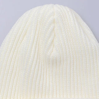 Basic color knit hat