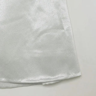 Satin mini skirt