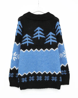 Cowichan wool knit cardigan