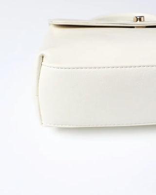 Square top handle tote bag