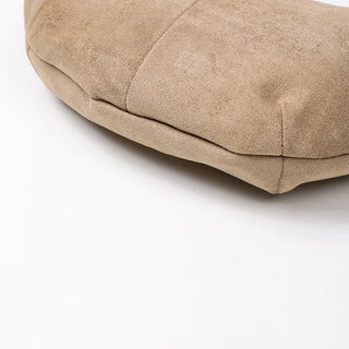 Suede Round Shoulder Bag
