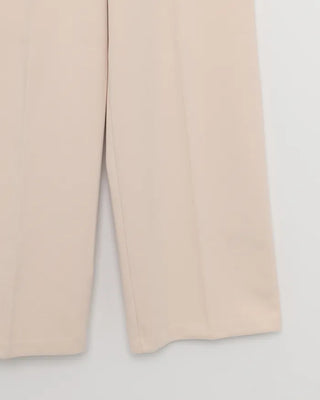 Brushed wide-fit slacks