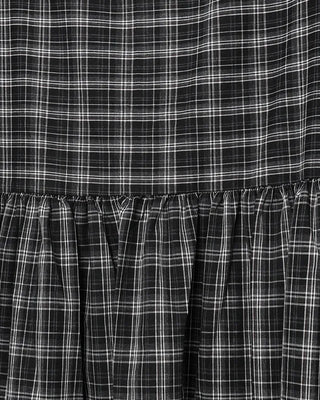 Checked camisole long dress