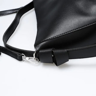 Leather square bag