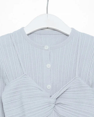Bust Twist Camisole Cardigan Set