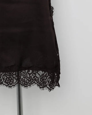 Lace sleeveless mini dress