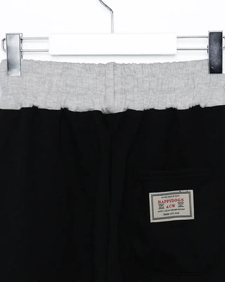 Two-tone wide sweatpants