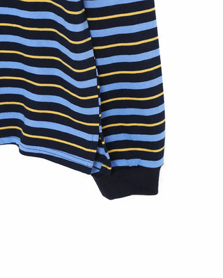 Oversized Striped Polo T-Shirt
