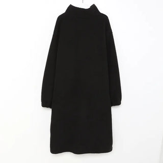 Turtleneck Boa Long Coat