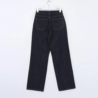 Stitched denim pants