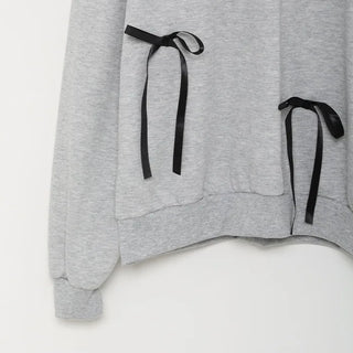Ribbon detail sweatshirt