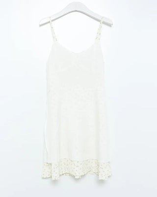 Mini Flower Ribbon Mini Dress