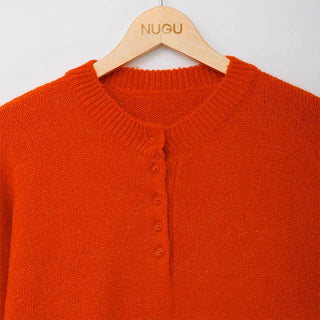 Button-up oversized knit
