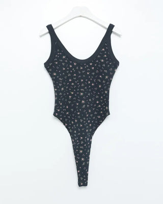 Mini Flower Pointelle Bodysuit Tank Top
