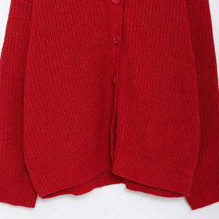 Oversized Collar Cardigan