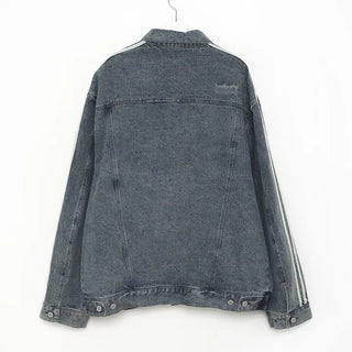 (Unisex) Track Denim Jacket