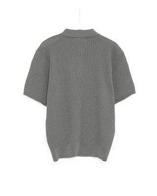 Linen color short-sleeved knit