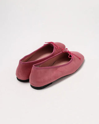 Ribbon square toe flat shoes
