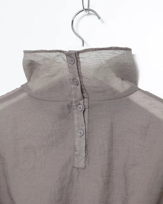 High-neck sheer blouse