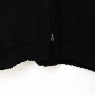 2-way Boucle Zip-Up Hooded Parka