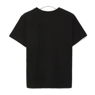Lettering Half-Crop Half-Sleeve T-Shirt