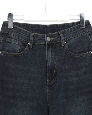 Side seam denim pants