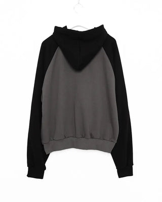 Raglan Collar Block Hoodie