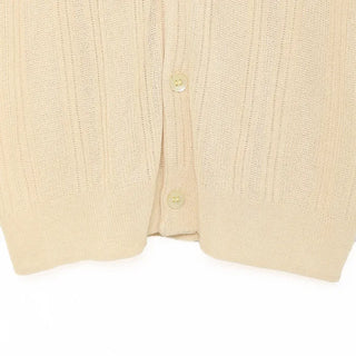 Short-sleeved knit cardigan
