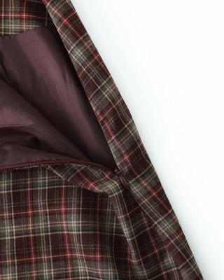 [1st Re-release] (ORIGINAL) Check A-line Mini Skirt