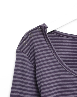 2-way striped long-sleeve T-shirt