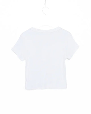 Crop Simple Short-Sleeve T-Shirt