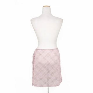 Checked layered skirt