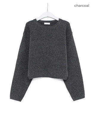 Oversized cropped knit