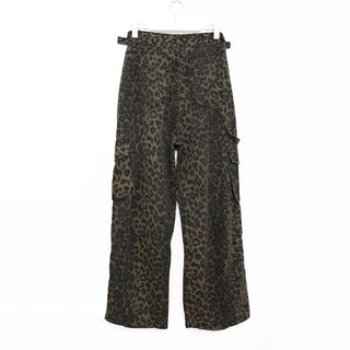 Leopard cargo pants
