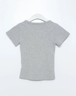 Strawberry Point Lettering Slim Fit Short Sleeve T-Shirt