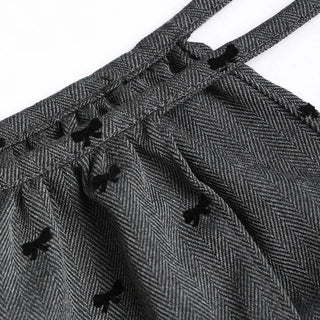 Ribbon Dot Layered Wrap Skirt
