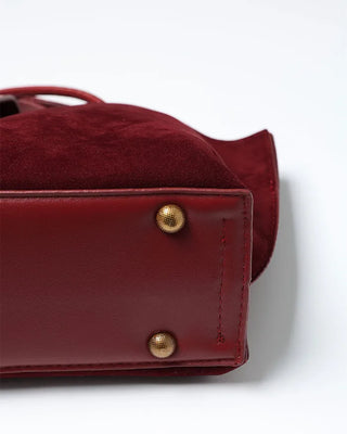 Suede Square Tote Bag