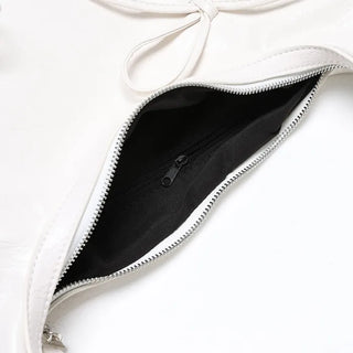 Ribbon Shirring Shoulder Bag