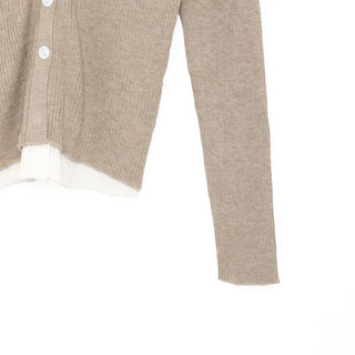 Layered Rib Cardigan