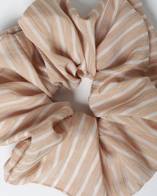 Striped hair scrunchie
