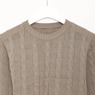 Cropped Cable Knit