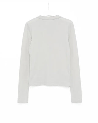 Cut-off Henley neck slim long cutsew