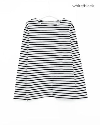 Classic striped T-shirt with label